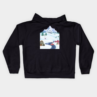 sports of winter Kids Hoodie